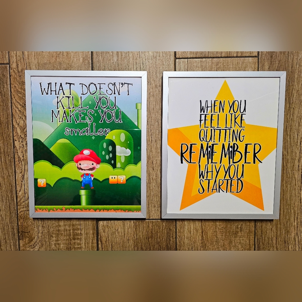 Set Wall Art Set with Mario Bros Theme
